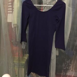 Scoop back soft bodycon mini dress