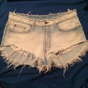 Carmar distressed shorts