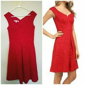 Red Maggie London fit & flare dress