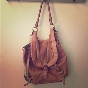 NINE WEST leather convertible backpack