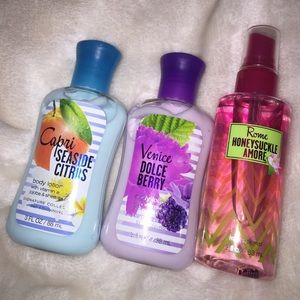 Bath & Body Works travel trio