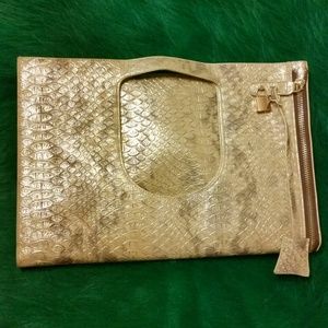 Snake Skin Tote & Clutch