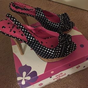 Not rated polka dot high heels