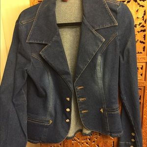 Blazer denim blue jacket
