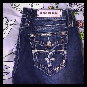 Rock Revival Celine Easy Boot Jeans, Sz 28