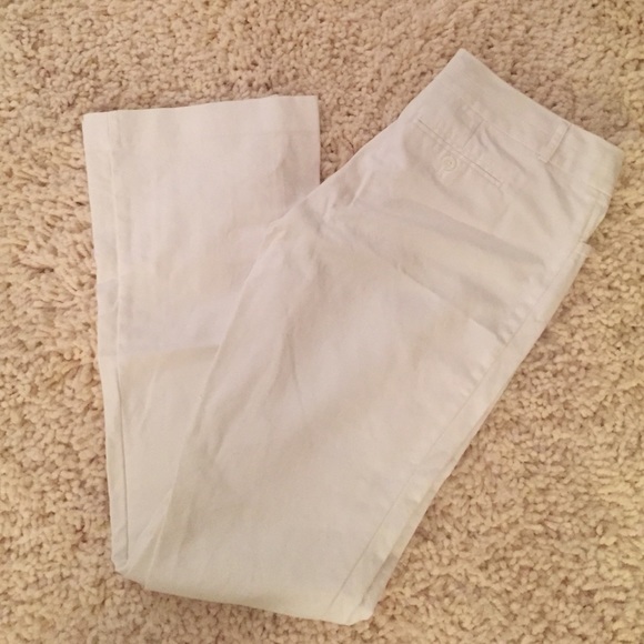 Banana Republic White Cotton Pants