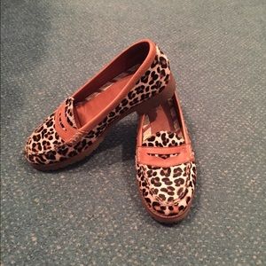 Sperry Leopard print shoes