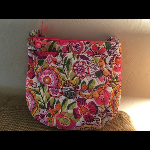Vera Bradley saddle hipster clementine