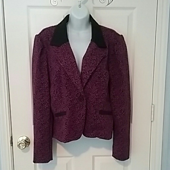 Purple & Black Blazer