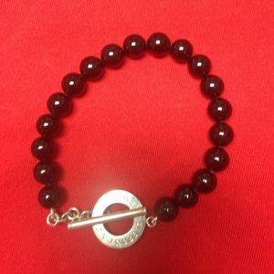 Tiffany & Co New York Black Onyx Toggle Braclet