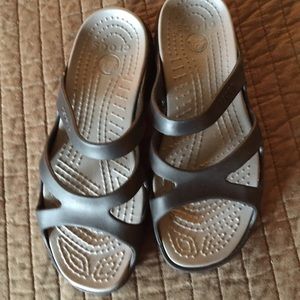 Crocs- never worn. Size 8. Fits 7.5 also