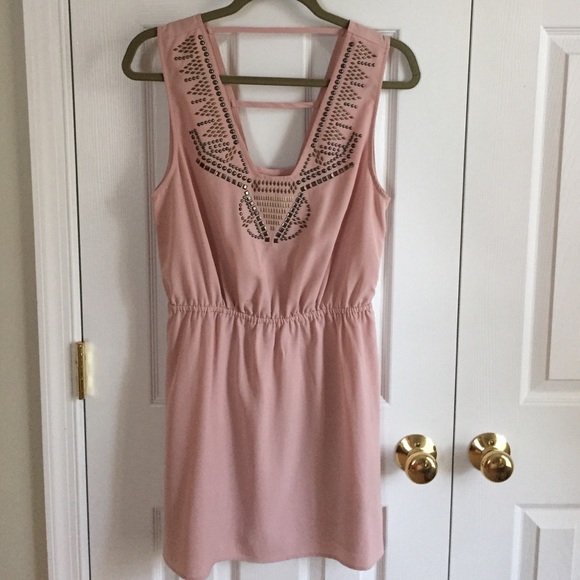 Urban Outfitters Dresses & Skirts - Urban Outfitters, pink studded dress, Medium