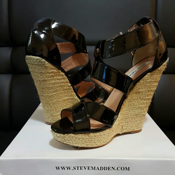 Steve Madden Kloudd, espadrille wedges, sz 7.5