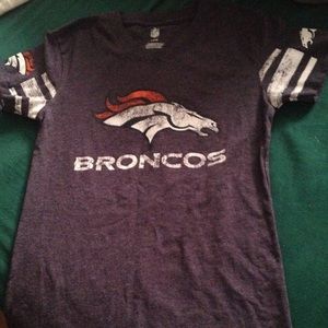 Denver Broncos distressed vintage look