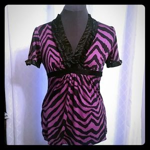 Purple Zebra Top