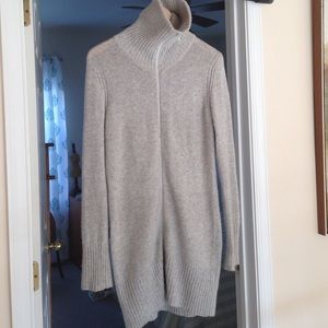 Soft grey zip sweater