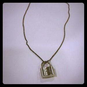 Tiffany & Co.  Silver lock necklace