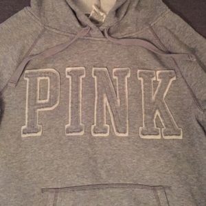 Pink hooded sweatshirt