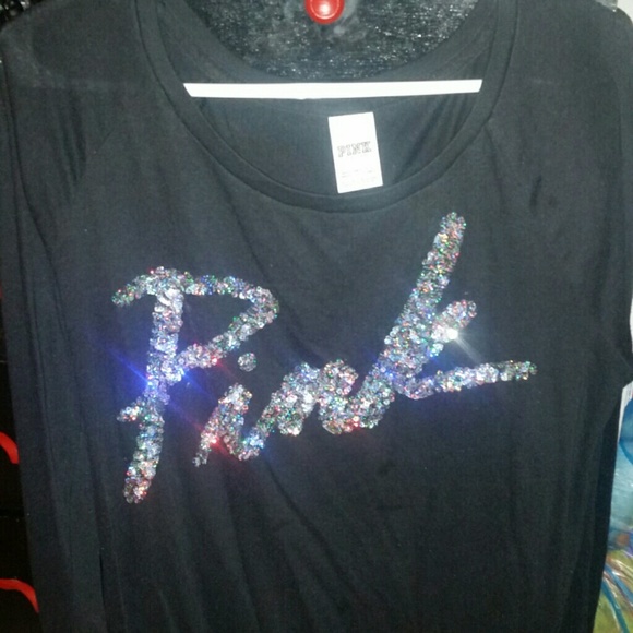 VS PINK bling lonsleeve