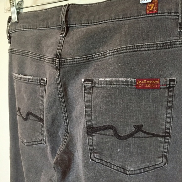 Higher rise flare leg jeans