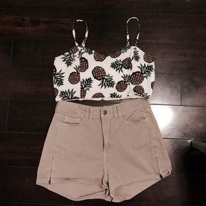 American Apparel High Waist Shorts