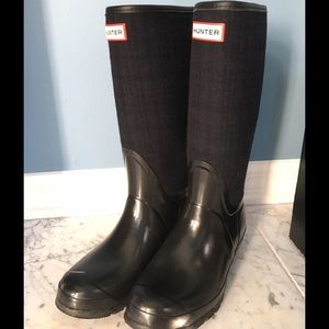 Hunter Boots Arlen Navy Black US 7M