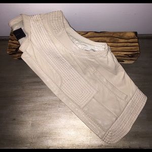 BCBGMAXAZRIA leather vest