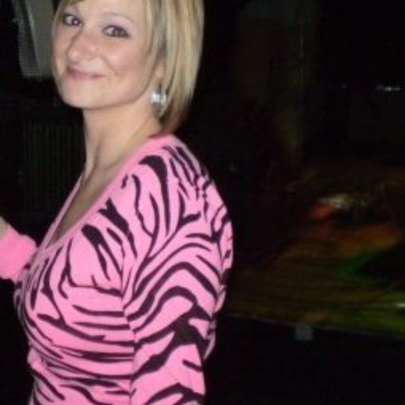 Pink Zebra Sweater- Medium