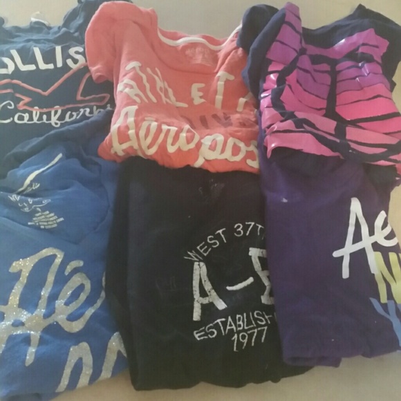 6 name brand medium shirts