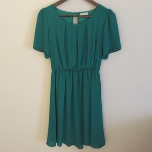 Flowy green dress