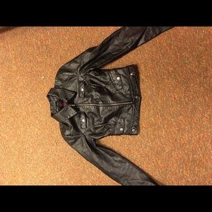 Faux leather jacket