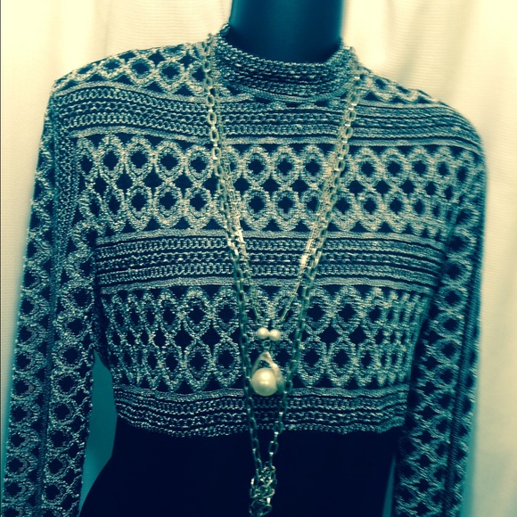 Black and White Textured and Classy Dress Size 14.