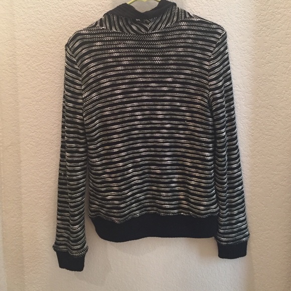 Side zip horizontal stripe jacket - Picture 3 of 3