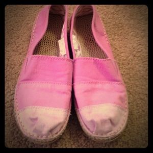 Pink purple ombré shoes
