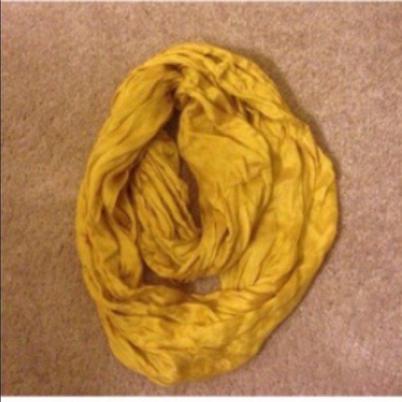 Mustard infinity scarf