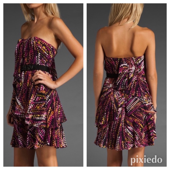 {HST PICK} BCBG Silk Strapless Layer Dress