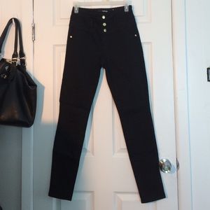 Black high waist skinny jeans
