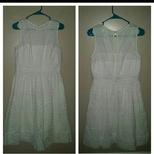 Eyelet fit and flare Eliza J dress