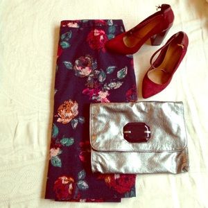 Merona Floral Pencil Skirt