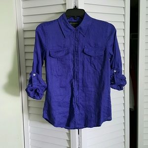 Purple Rain Linen top