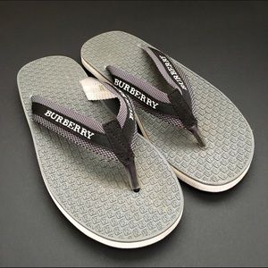 Burberry Gray Flip Flop Sandals, size 6 / 36