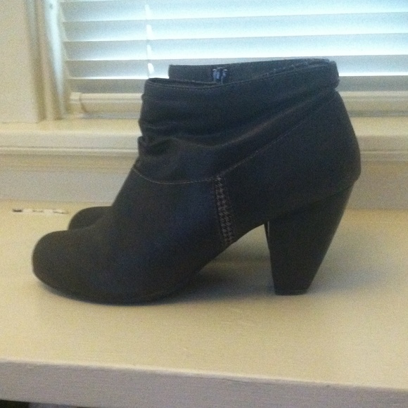 Brownish grey ankle boots