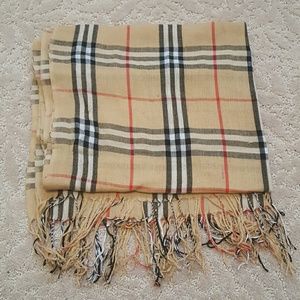 Long plaid scarf