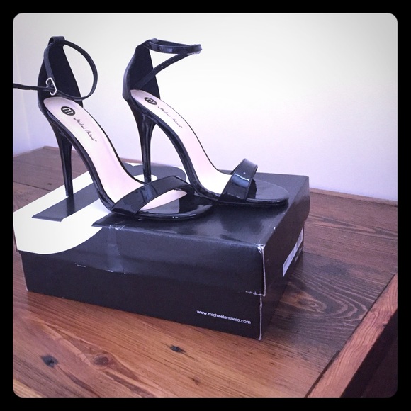 Back ankle strapped heels