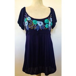 Ric Rac for Anthropologie Empire Blouse Top *Large