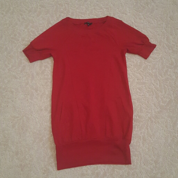 Red express sweater dress