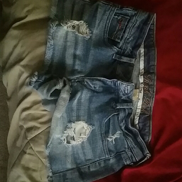 Shorts with cut outs