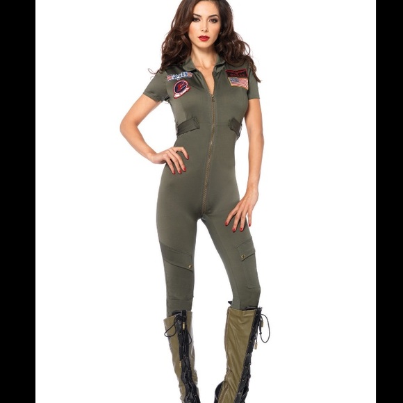 Women's Sexy Top Gun Costume