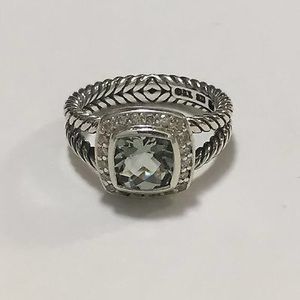 *SOLD* David Yurman Petite Albion Prasiolite ring