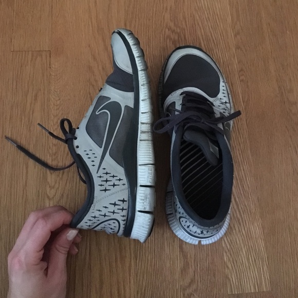 Grey Nike Free Shoes